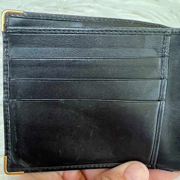 Dunhill Black Bifold Leather Compact Wallet - Picture 9 of 14